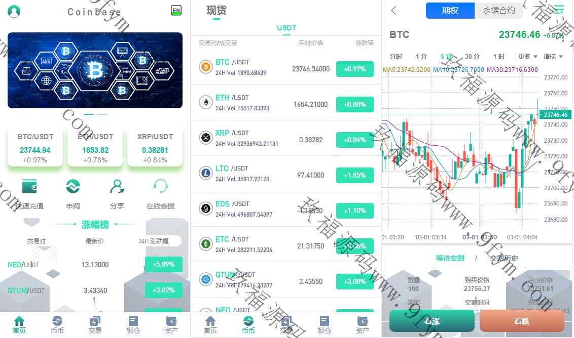 独家二开多语言交易所源码/含vue源码/申购/币币交易/合约交易/期权交易/锁仓挖矿/内附搭建教程