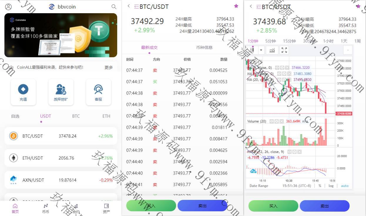 二开版海外交易所系统/区块链交易所/质押挖矿/15国语言