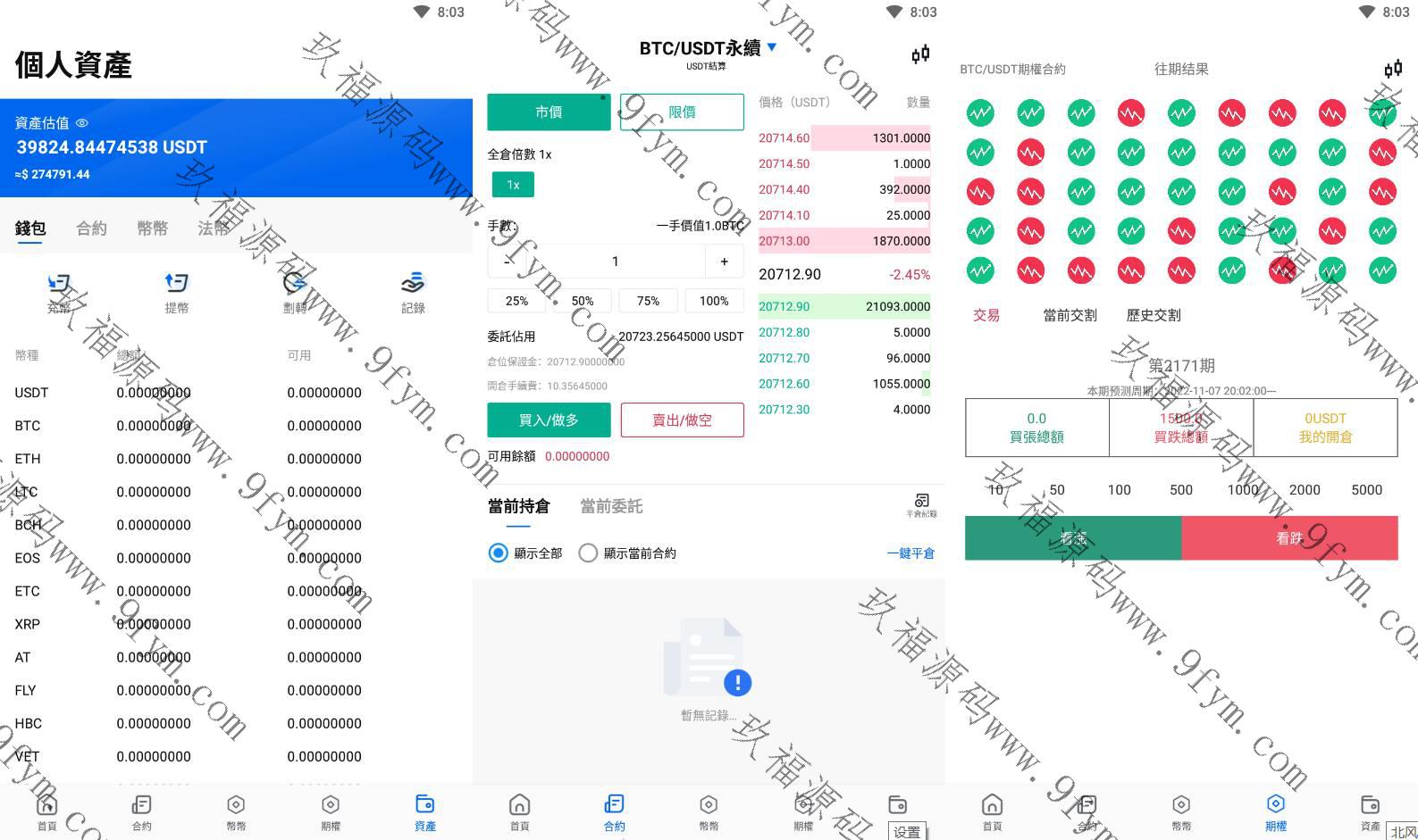 java原生交易所系统/期权交易/合约交易所/法币交易