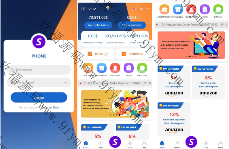全开源抢单新ui刷单系统/派单卡单/余额宝/前端uniapp/海外刷单源码