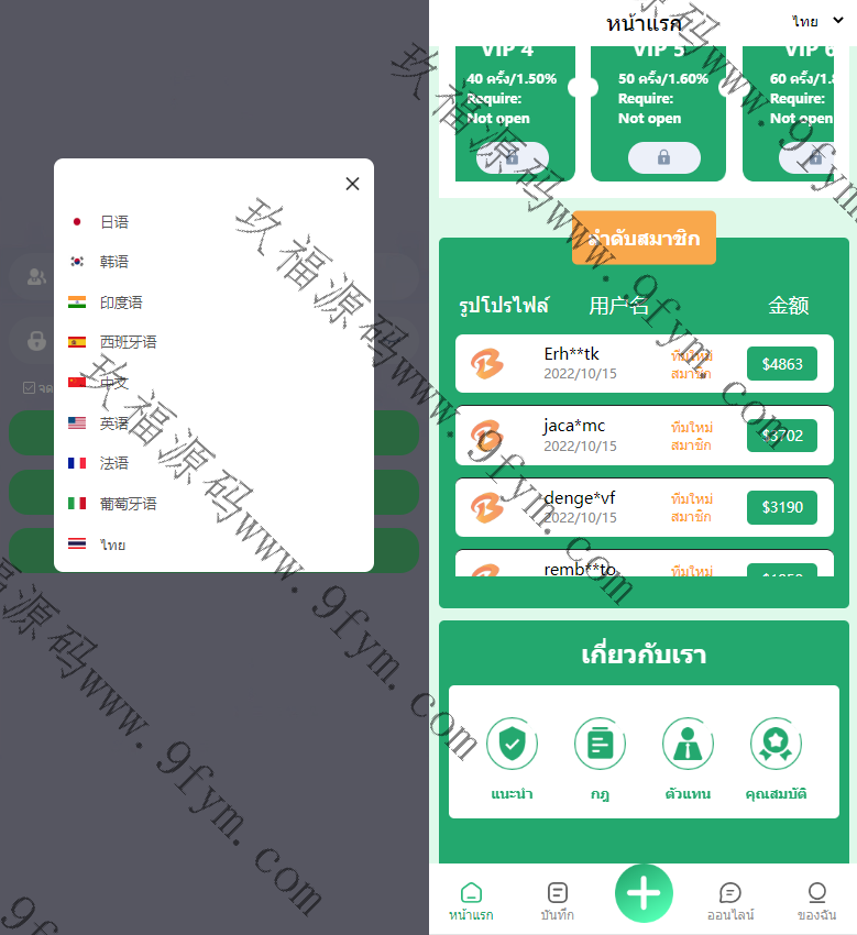 多语言抢单源码/六套UI可切换海外抢单刷单系统源码/订单自动匹配系统/分组杀/连单控