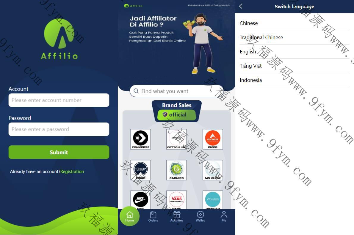 多语言海外伪商城刷单系统/CP快三/带预设/订单自动匹配