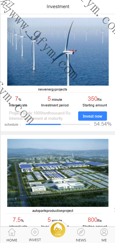 二开英文版p2p投资理财源码/众筹投资分红系统