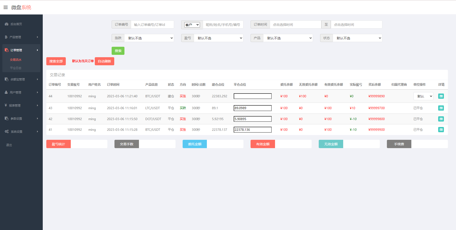 运营版微交易系统/伪交易所系统/虚拟币微盘源码 - 图6