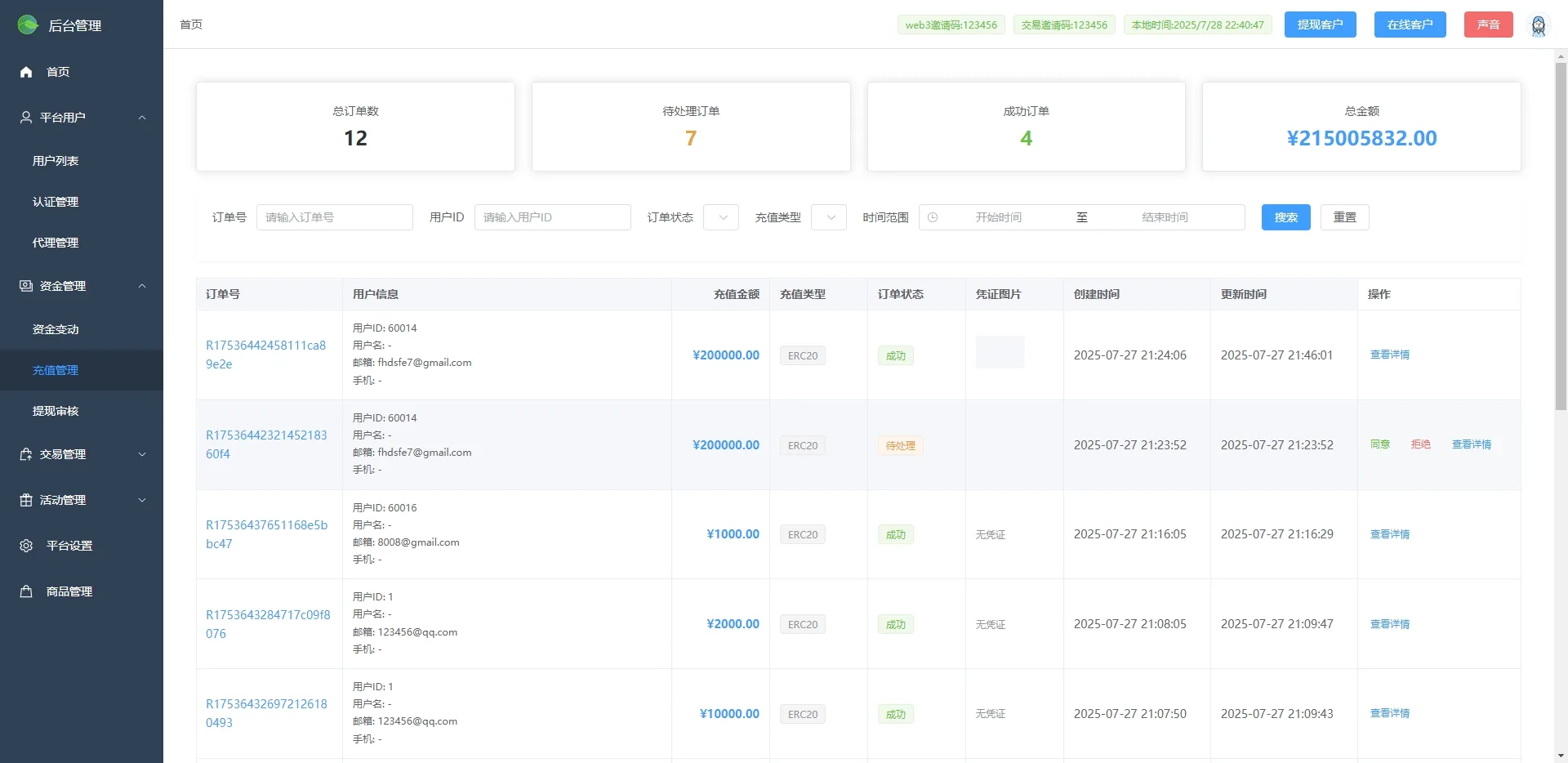 【多语言海外GMX微盘交易源码】JAVA虚拟币微盘时间盘源码带消息通知修改平仓数据代理源码 - 图9