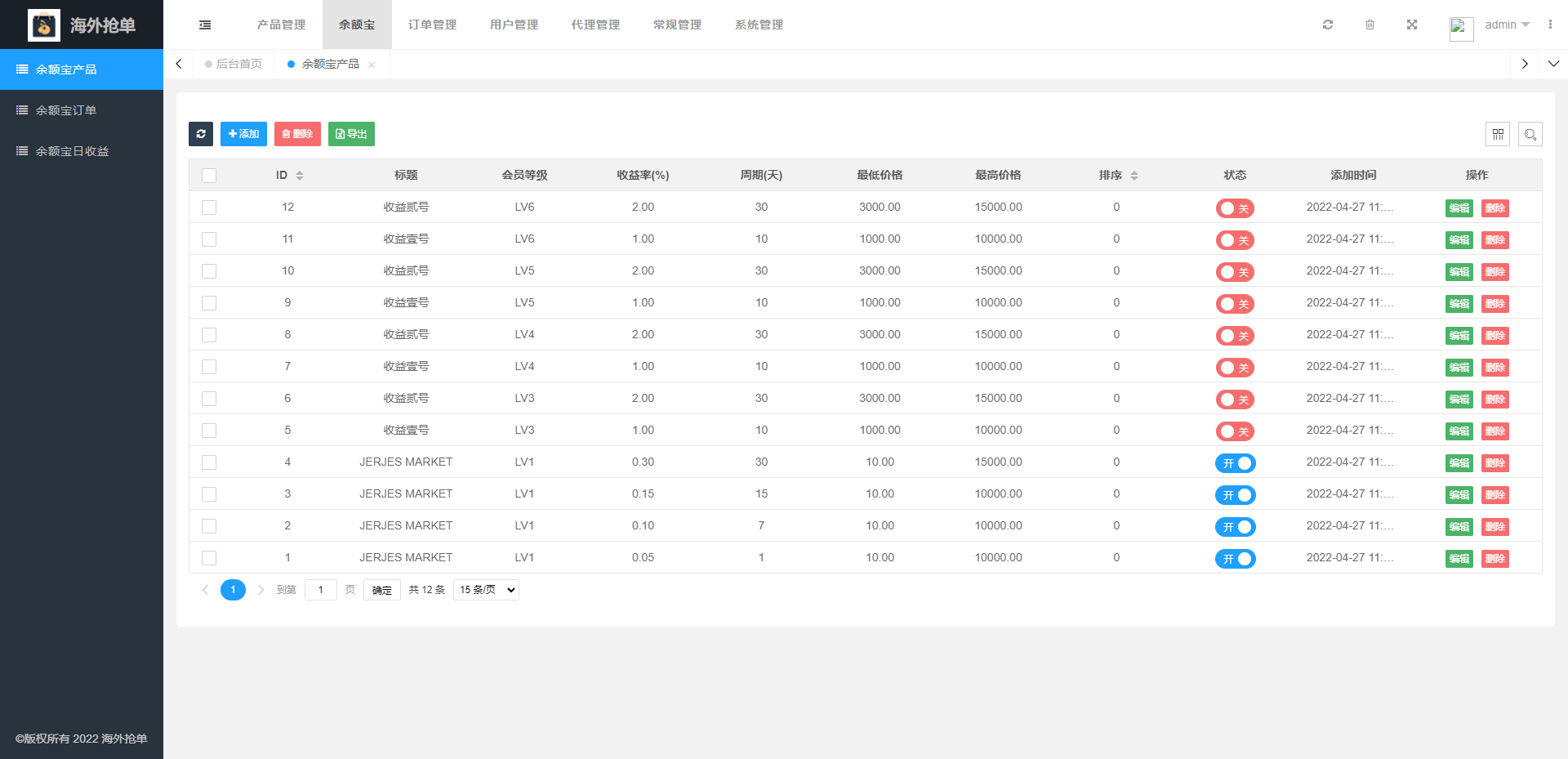 amazon多语言海外抢单系统/抢单刷单源码/订单自动匹配系统/前端uinapp - 图7