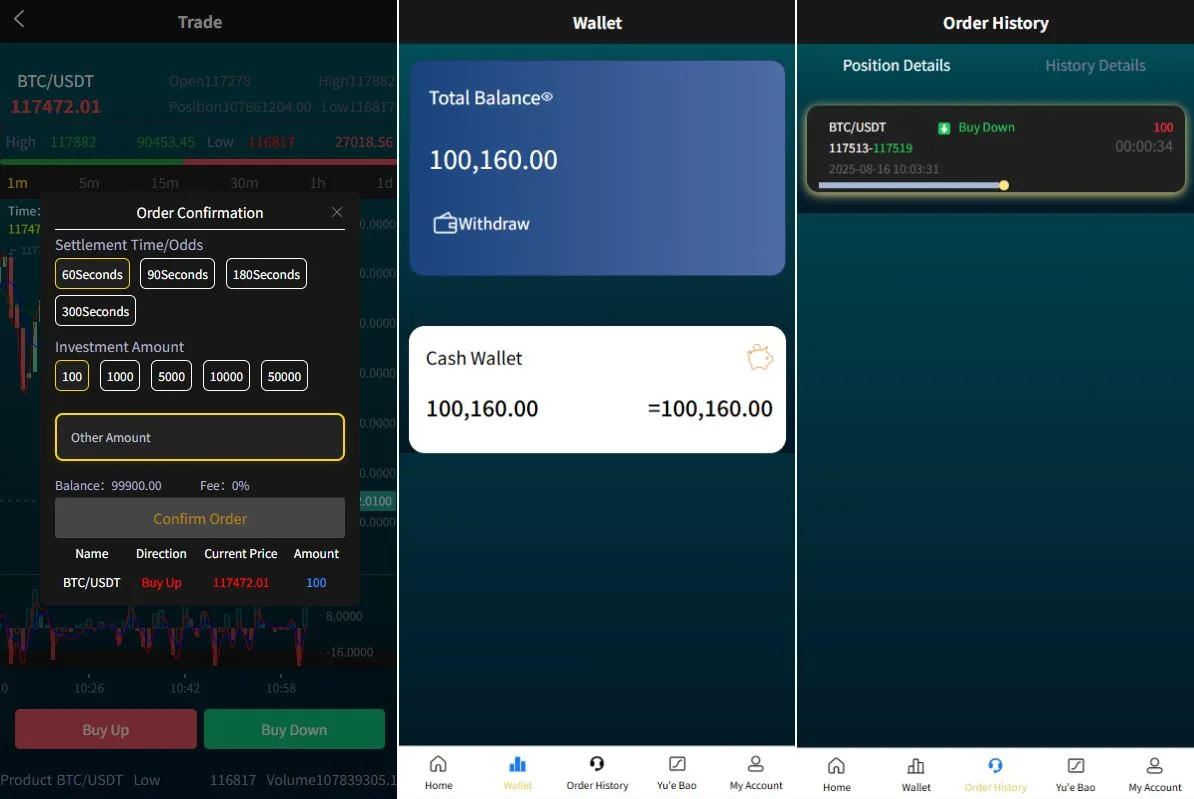 【多语言海外微盘源码】海外微盘系统/uniapp多语言虚拟币微交易/伪交易所源码/实名认证 - 图2