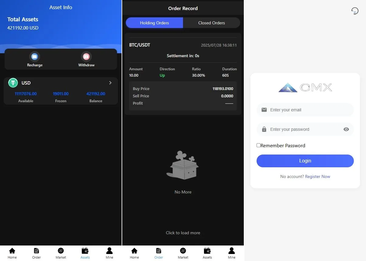 【多语言海外GMX微盘交易源码】JAVA虚拟币微盘时间盘源码带消息通知修改平仓数据代理源码 - 图3