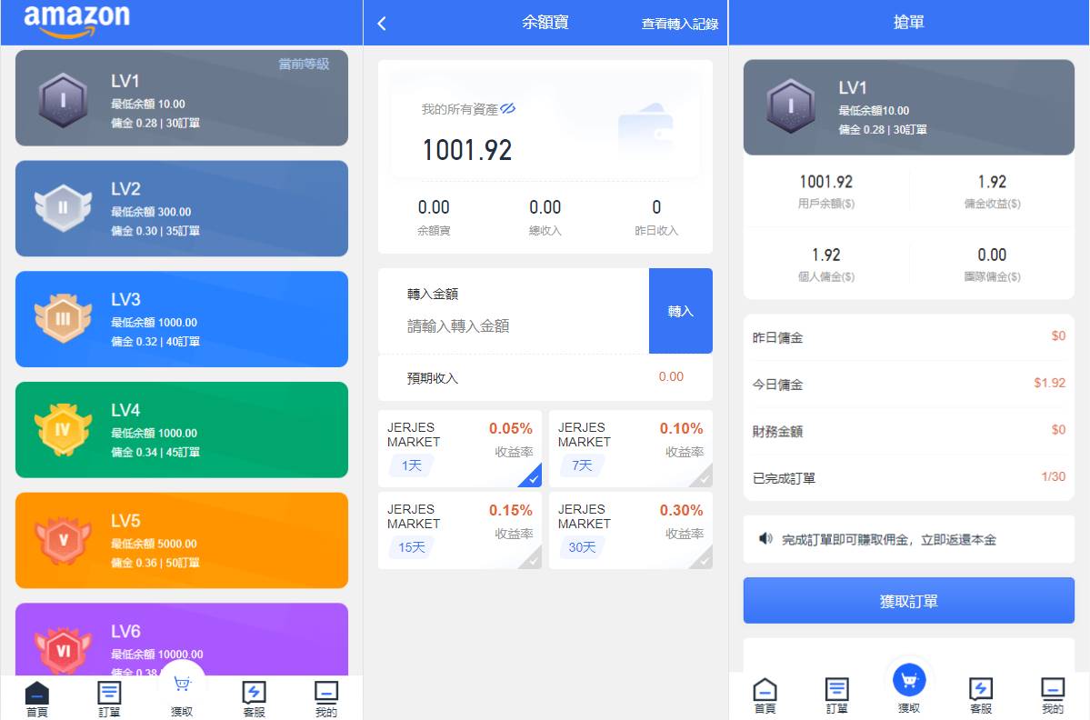 amazon多语言海外抢单系统/抢单刷单源码/订单自动匹配系统/前端uinapp - 图2