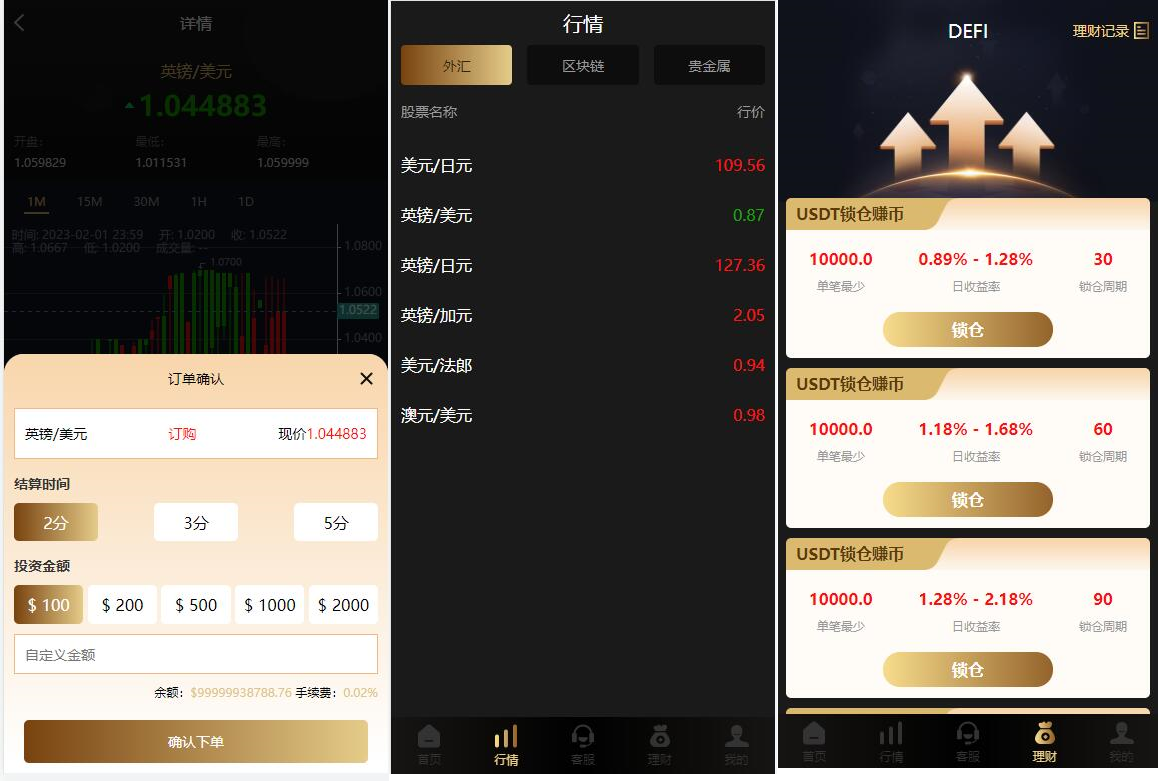 二次开发/vue期货微盘微交易源码/外汇虚拟币贵金属多语言/对接实时行情/支持中英越南语