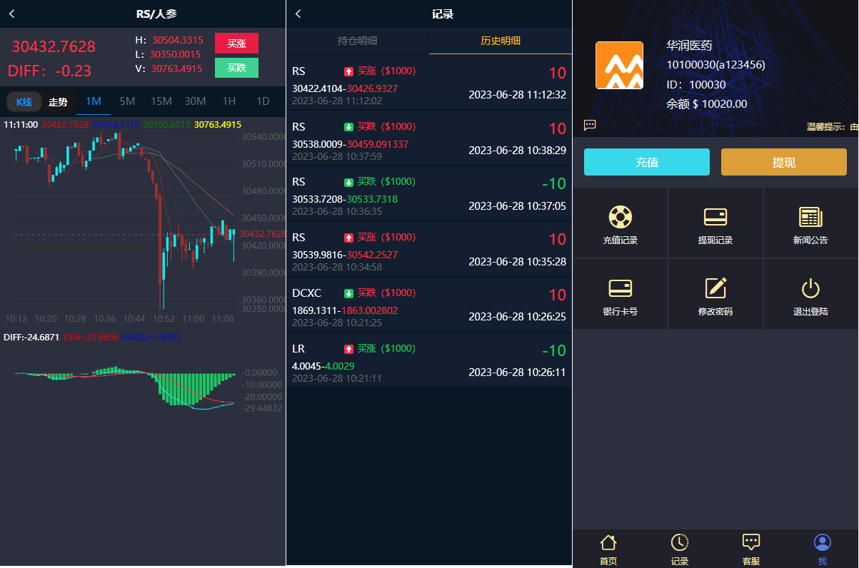 新版ui药材微盘系统/微交易源码/时间盘系统 - 图3