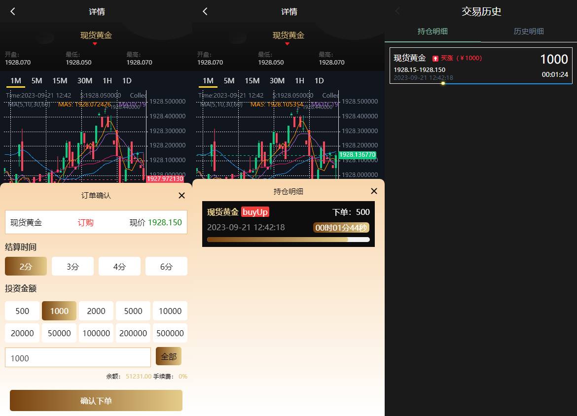 运营版微盘系统/期货黄金白银交易/微交易源码/代理后台 - 图2