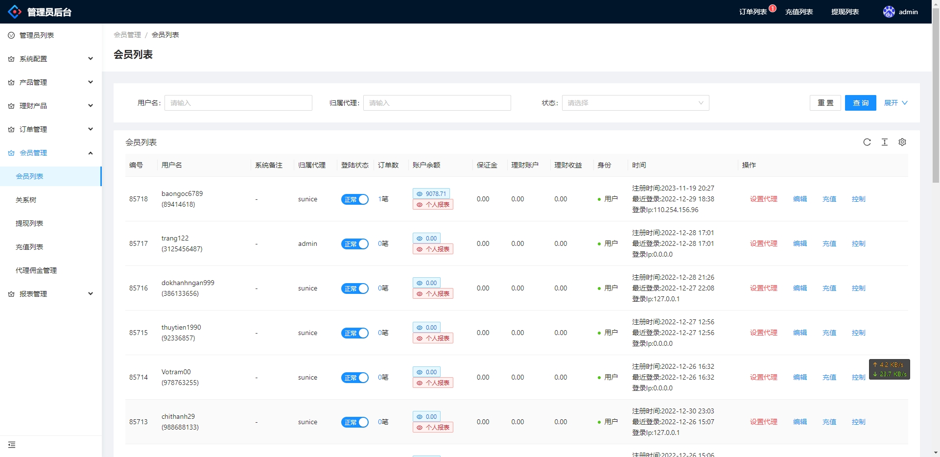 多语言微交易系统前端vue后端api分离/外汇虚拟币贵金属微盘源码/新增群控单控 - 图9
