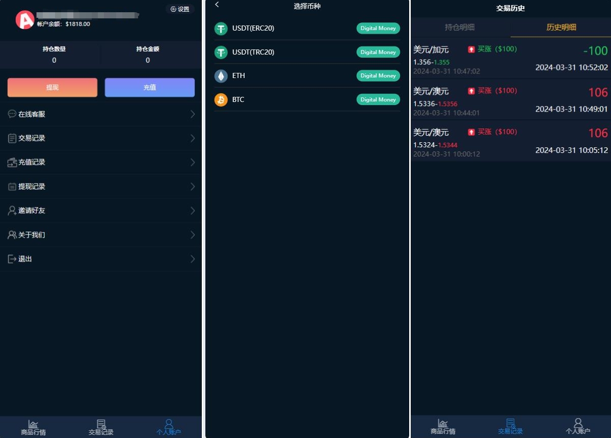 海外多语言微盘系统/外汇微交易源码/货币时间盘源码 - 图2