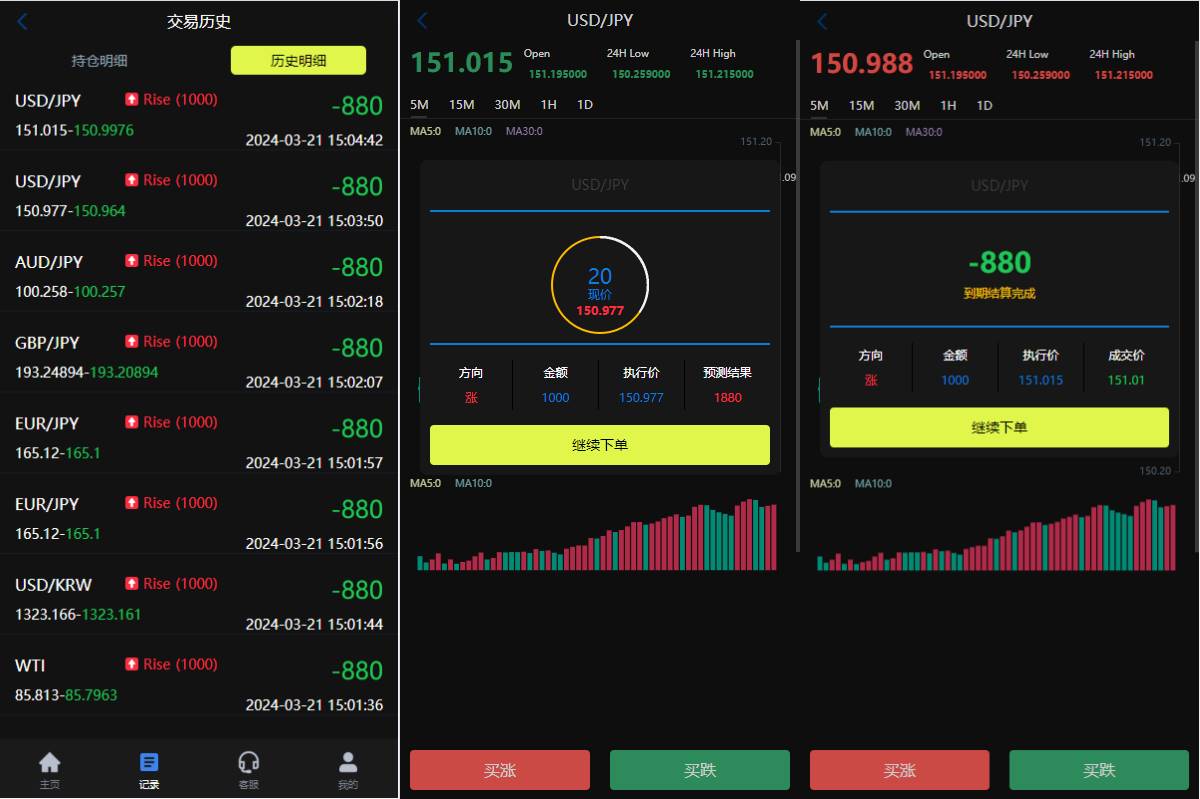 新版UI海外外汇微盘系统/多语言微交易/前端uniapp - 图2