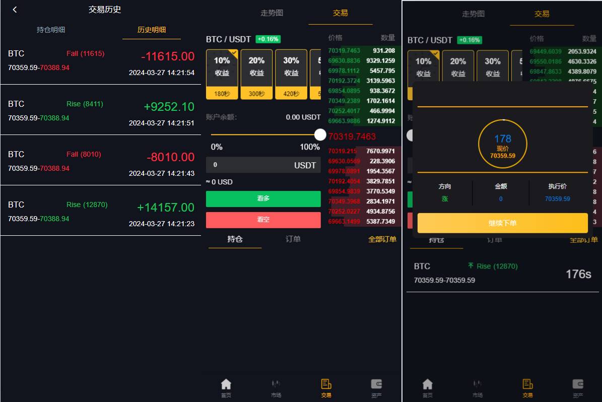 定制uniapp多语言海外微盘系统/虚拟币外汇微交易/秒合约时间盘 - 图3
