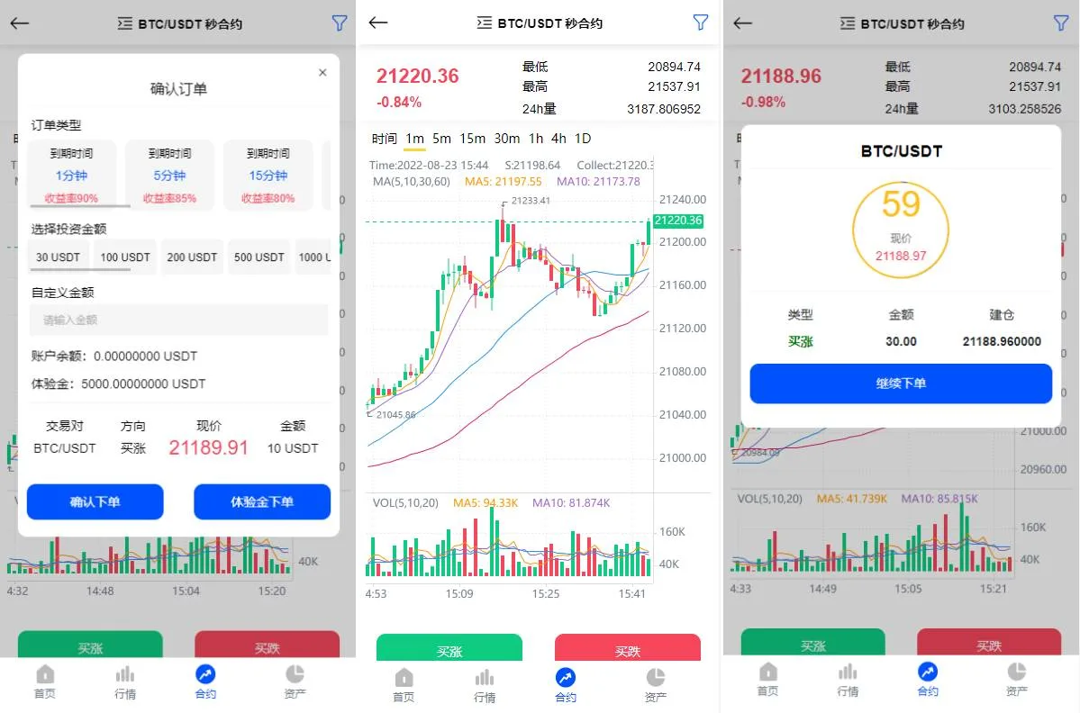 二次开发/二开版多语言秒合约交易所微盘时间系统源码/区块链交易所源码/完整脚本任务