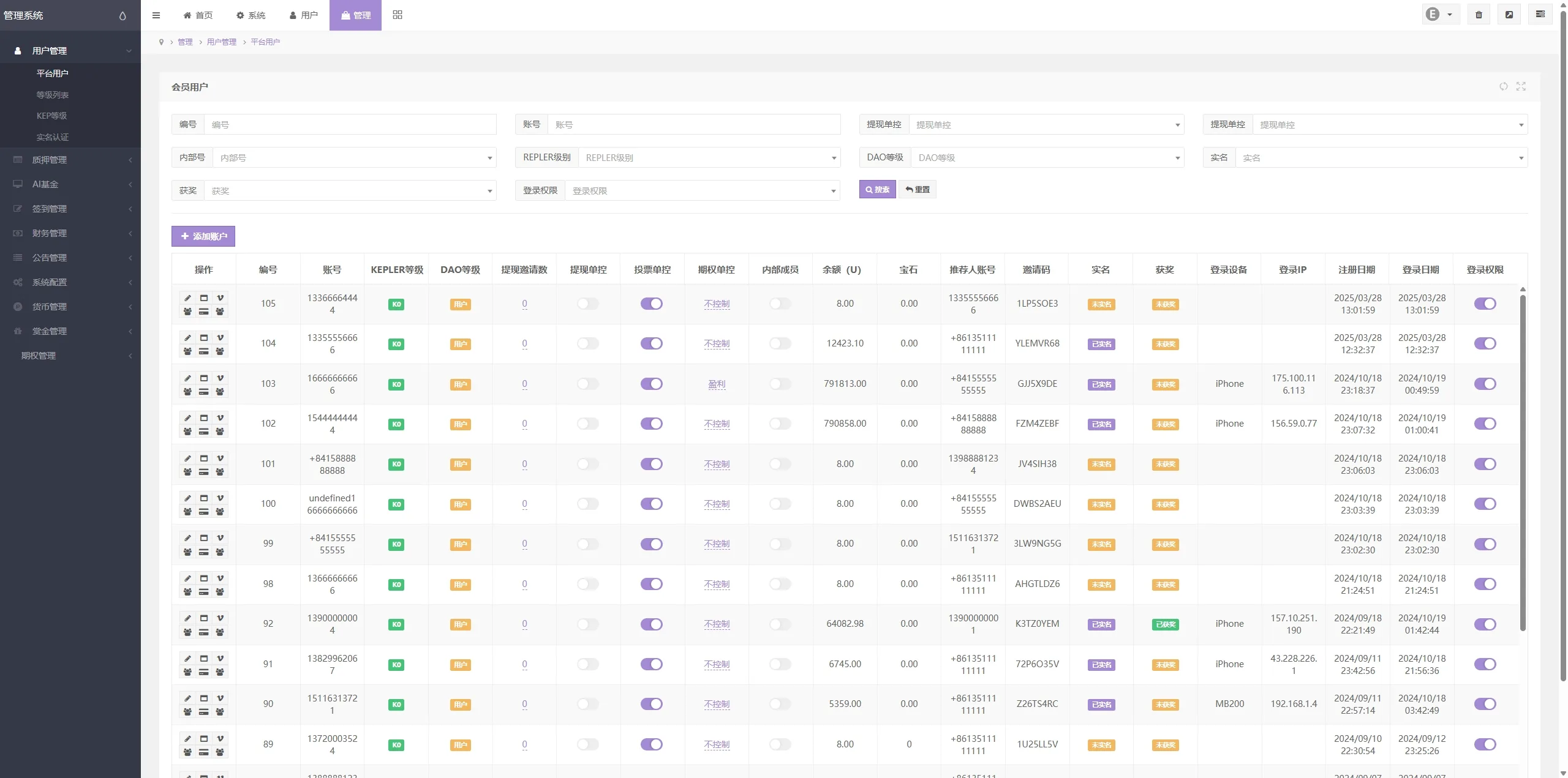 【多语言资管系统源码】质押+AI基金+三级邀请全栈开源 | 合规KEPLER代币体系 - 图5