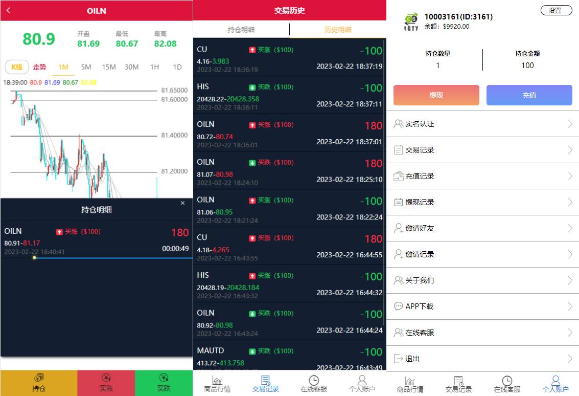 多语言海外伪交易所系统/期货虚拟币微盘源码/微交易源码 - 图3