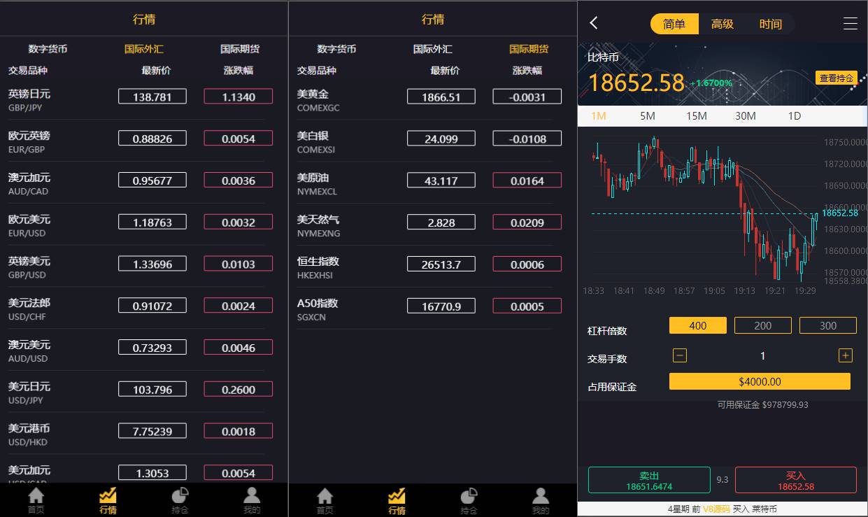 经典版多语言3合一双位盘源码/微盘微交易系统/外汇期货/脚本齐全 - 图3