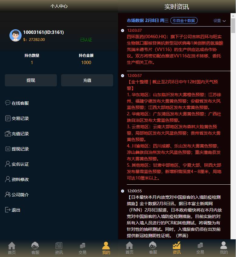 运营版微盘系统/微交易源码/外汇期货虚拟币微盘源码 - 图4